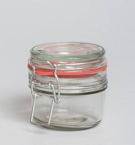 Банка для подачи с бугельным замком 170 мл стеклянная крышка 61856 /1/