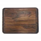 Доска для подачи, обработанная минеральным маслом 36*26*2,7 см, грецкий орех, Доска для подачи, обработанная минеральным маслом 36*26*2,7 см, грецкий орех,