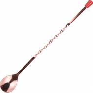 Ложка барная витая 28см нерж. сталь, медь с красной кнопкой Prohotel BRS11KC 02050141