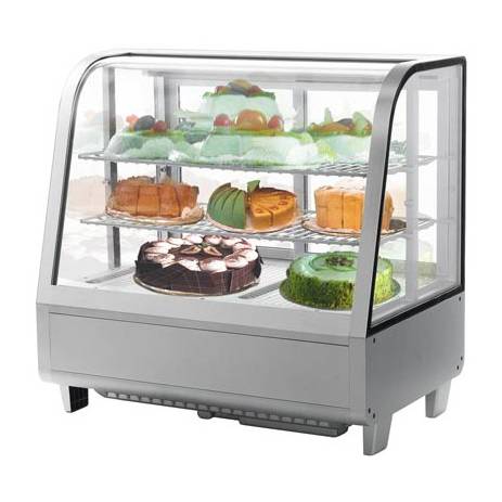 Витрина холодильная настольная  3-ярусная 100л Koreco RTW100Lsilver 9037