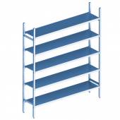 Cтеллажная система Polair LOAD.ME inox 5 ярусов 1000x300x1600 Cтеллажная система Polair LOAD.ME inox 5 ярусов 1000x300x1600