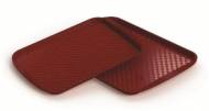 Поднос с ручками 450x350мм Рестола (бордовый) 422106621  1159