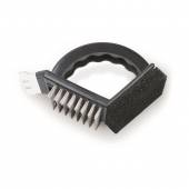 Щетка для гриля 170мм КНР стальная щетина, скребок, губка (F080) 81200297 55198