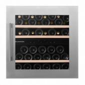 Винный шкаф компрессорный встраиваемый DUNAVOX DAB-41.83DSS 2 температурные зоны