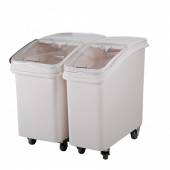 Контейнер для сыпучих продуктов 102л 750х400х710мм на колесах белый Jiwins Maco (КНР) JW-S102 112806