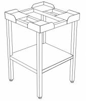 ПП Подставка с полкой, без направляющих 700*600*850