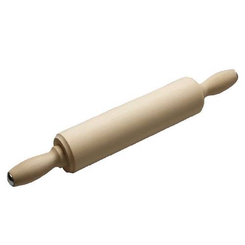 Скалка 50х400мм береза, с вращ. ручкой