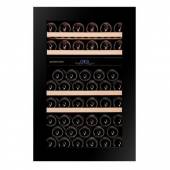 Винный шкаф компрессорный встраиваемый DUNAVOX DAB-49.116DB.TO 2 температурные зоны