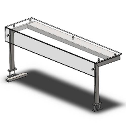 Полка Refettorio Drop-In Г - тип/ 715 с узким стеклом