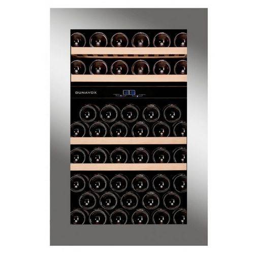 Винный шкаф компрессорный встраиваемый DUNAVOX DAB-49.116DSS.TO 2 температурные зоны