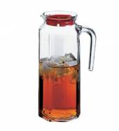 Кувшин 1л Фриго Pasabahce-завод Бор красная крышка 80050  52336 /6/