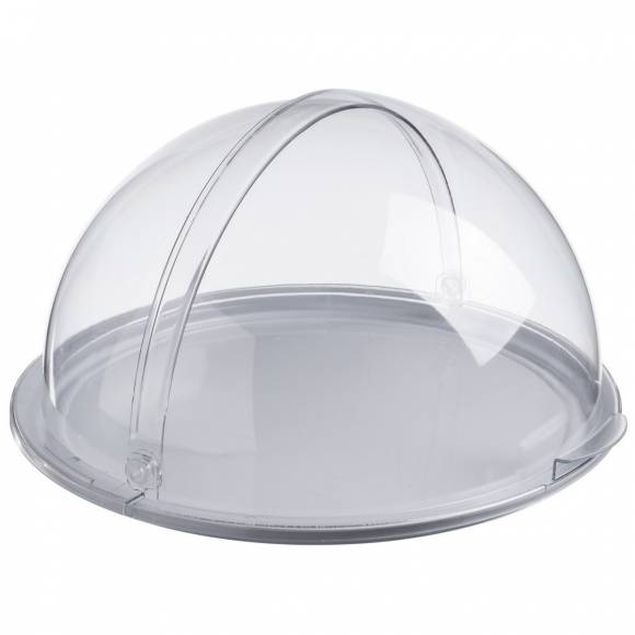 Поднос сервировочный d=38,5 см. поликарбонат, белый, с крышкой Roll-Top GP 79322