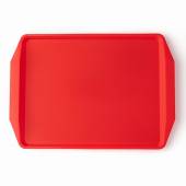 Поднос прямоугольный 42х30см красный поверхность классик (163) MGprof 1732