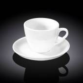 Чашка чайная с блюдцем 190мл Wilmax WL-993175/AB  /6/24/