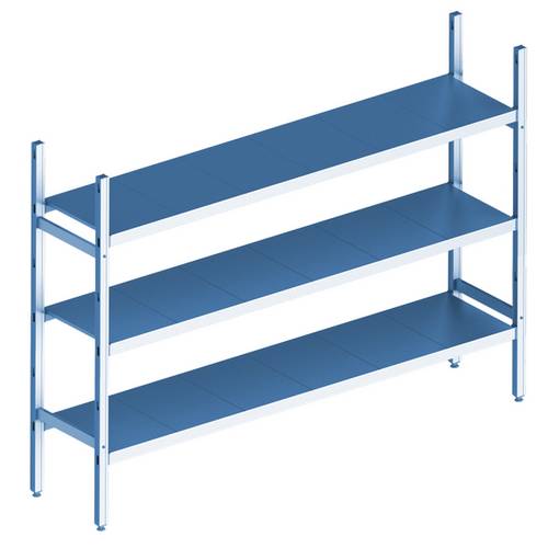 Cтеллажная система Polair LOAD.ME inox 3 яруса 1200x300x1600