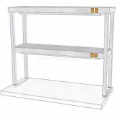 Полка настольная двухъярусная с подогревом ТТМ ПНПК2-080/4 97338 Полка настольная двухъярусная с подогревом ТТМ ПНПК2-080/4 97338