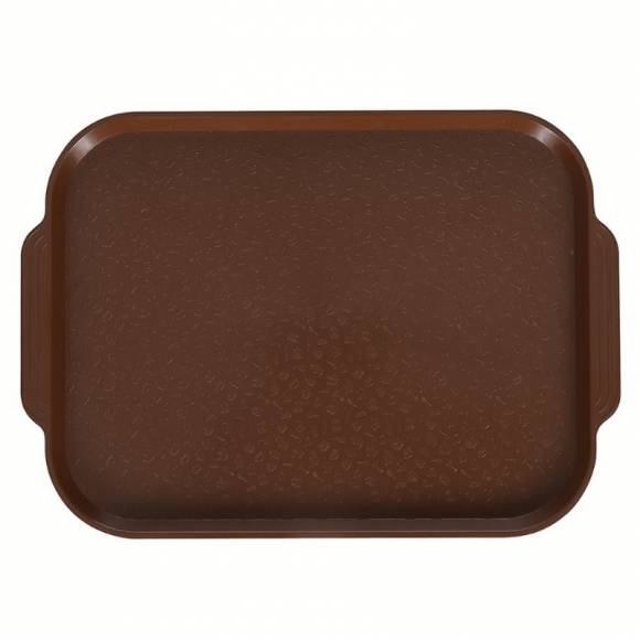 Поднос прямоугольный 45х35,5см с ручками светло-коричневый [MG 83546] мки113  /10/