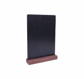 Табличка меловая вертикал. на дерев. подставке коричнев. А5 150*210 мм.