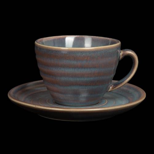 Чайная пара 200 мл Corone Terra сине-коричневый 4613F/4615F Чайная пара 200 мл Corone Terra сине-коричневый 4613F/4615F