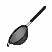 Сито с пласт. ручкой; антиприг.покр.; D=100, H=45, L=220мм; черный Tramontina 11.25.10