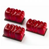 Форма силиконовая PAVOFLEX для пирож. 3D "LOVE" 80х43мм h36мм, 90мл, 15 ячеек Pavoni PX4363S Форма силиконовая PAVOFLEX для пирож. 3D "LOVE" 80х43мм h36мм, 90мл, 15 ячеек Pavoni PX4363S