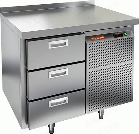 Стол холодильный Hicold GN 3/TN  3-ящика Стол холодильный Hicold GN 3/TN  3-ящика