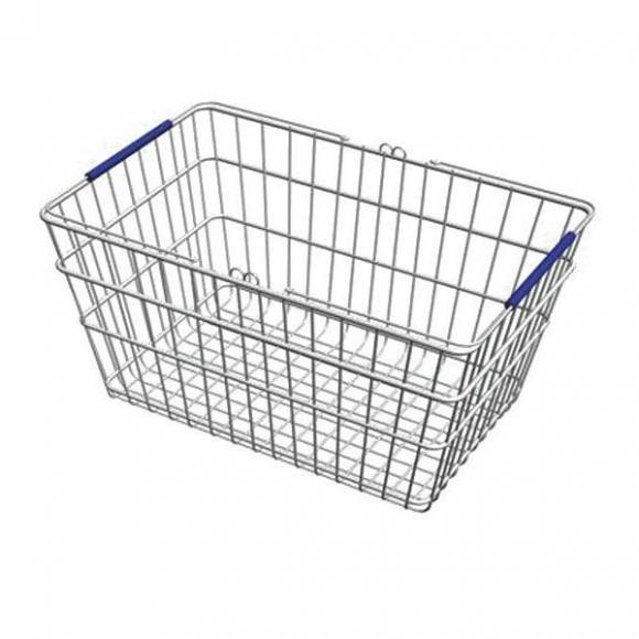 Корзина покупательская 20л с двумя синими ручками кп_2р син Корзина покупательская 20л с двумя синими ручками кп_2р син