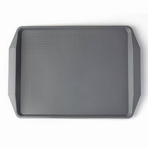 Поднос прямоугольный 42х30см темно-серый поверхность классик (192542) MGprof 1732