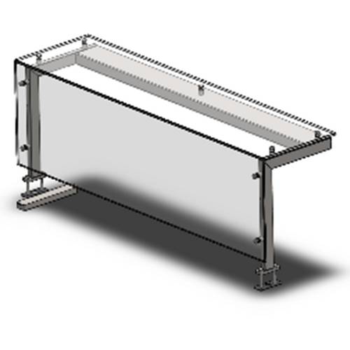 Полка Refettorio Drop-In Г - тип/ 1250 с широким стеклом