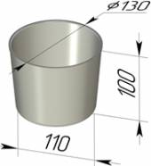 Форма для хлеба Спика круглая 130*110*100 Форма для хлеба Спика круглая 130*110*100