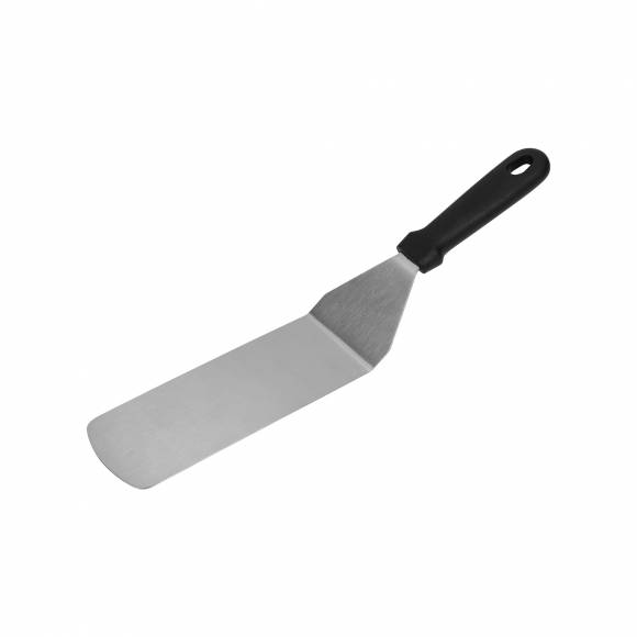 Лопатка 37 см. изогнутая раб. часть 25*7,3 см. нерж. с пластик. ручкой /1