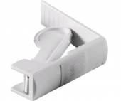 Зажим для скатерти белый с липучкой, пружина 1738  32091 /1/96/