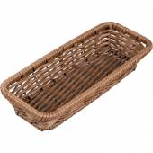 Корзина для хлеба прямоугольная 290х120х50 мм полиротанг коричневая ProHotel 9015F/E02 Корзина для хлеба прямоугольная 290х120х50 мм полиротанг коричневая ProHotel 9015F/E02