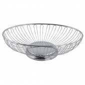 Ваза для фруктов овальная сталь нерж. ,H=7,L=24,B=16см металлич. Ilsa 11860250ICV