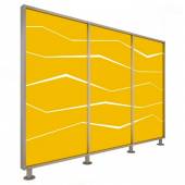 Перегородка 3-х секционная стандарт Zigzag (Зигзаг) с подсветкой 1900х150х1650 мм