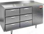 Стол холодильный Hicold GN33/TN 6 ящиков Стол холодильный Hicold GN33/TN 6 ящиков