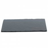 Блюдо для подачи прямоуг. 25*12 см. h=5 мм. черное, сланец MG /1/