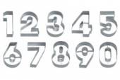 Набор кондитерских форм "Цифры" 10шт. металл 1692010 Набор кондитерских форм "Цифры" 10шт. металл 1692010