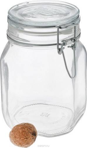 Банка для подачи с бугельным замком 275 мл стеклянная крышка 57228