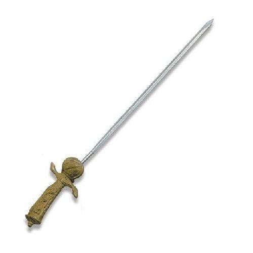 Шампур 250мм d4мм, нерж.сталь с латунной ручкой "Сабля" Maco (КНР) SKSB2 121309 /12/