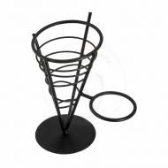 Корзинка конусная д/подачи на подставке метал12,7*23 см P.L.(70370313) Корзинка конусная д/подачи на подставке метал12,7*23 см P.L.(70370313)