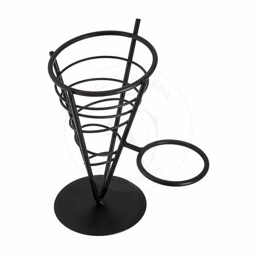 Корзинка конусная д/подачи на подставке метал12,7*23 см P.L.(70370313) Корзинка конусная д/подачи на подставке метал12,7*23 см P.L.(70370313)