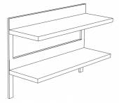 ПК2 полка производственная 2-х уровневая 1700*350 с бортом