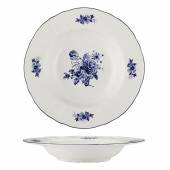 Тарелка глубокая 23 см, 350 мл Blue Flower P.L. Proff Cuisine NY-YQA4706-BP-9X6 /6/