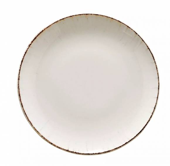 Тарелка глубокая 1700 мл 280 мм фарфор Banquet Retro Bonna E100BLM28CK коричневый край b