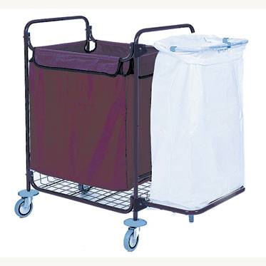 Тележка для белья ТР9 ОЛДАК разборная, 2 мешка 240л/120л, полка для ведер Тележка для белья ТР9 ОЛДАК разборная, 2 мешка 240л/120л, полка для ведер