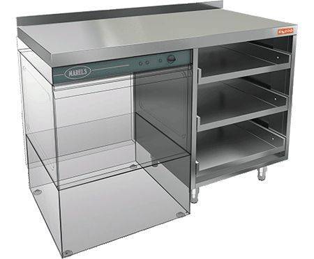 Стол с крылом для посудомоечных машин Hicold НБМКБКП-12/7БЛ