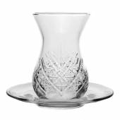 Стаканчик для чая 170 мл. d=64 мм. h=96 мм. с блюдцем Таймлесс 950094 /6/