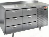 Стол холодильный Hicold SN33/TN 6 выдвижных ящиков Стол холодильный Hicold SN33/TN 6 выдвижных ящиков