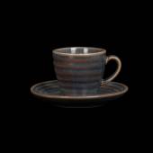 Кофейная пара 90 мл Corone Terra сине-коричневый 4626F/4627F Кофейная пара 90 мл Corone Terra сине-коричневый 4626F/4627F